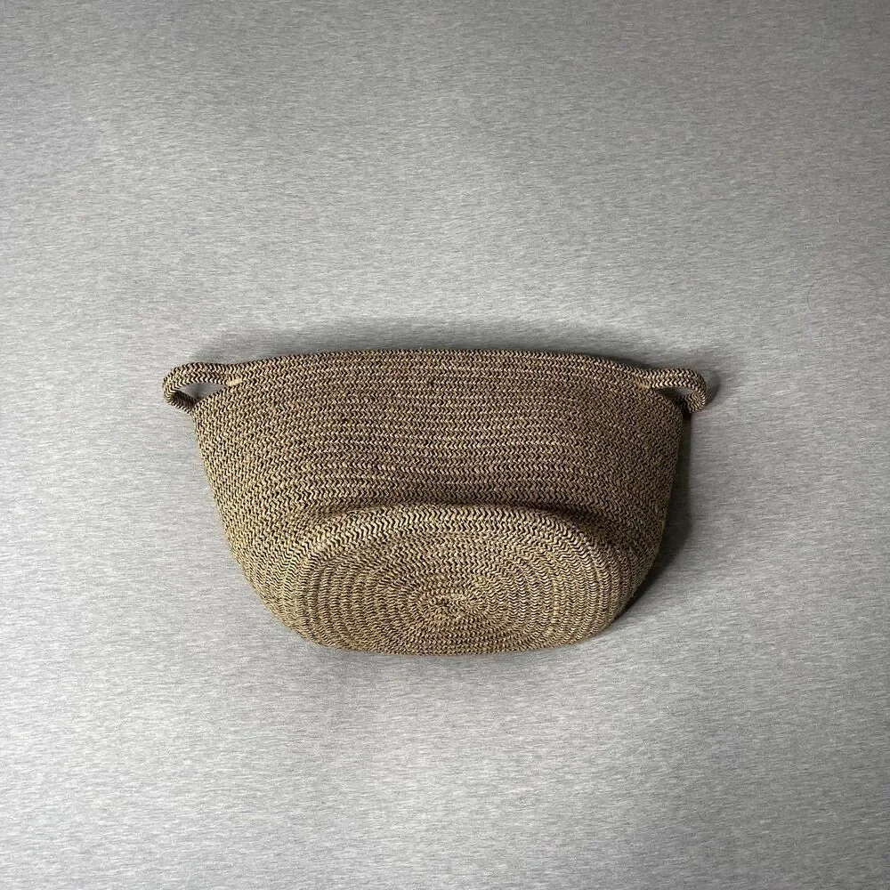 Target Cotton Rope 15” Round Storage Handles Basket
